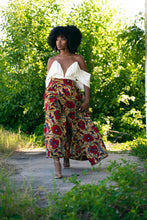 Load image into Gallery viewer, The Hibiscus Floral Wrap Maxi Skirt