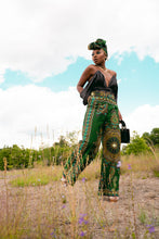 Load image into Gallery viewer, The Chistina Wide leg Pant &#39;Dashiki Green&#39;