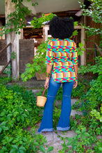 Load image into Gallery viewer, The Olivia Side Split Tunic &#39;tropical kente&#39;
