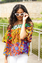 Load image into Gallery viewer, Classic &#39;Ghana&#39; Print Blouse